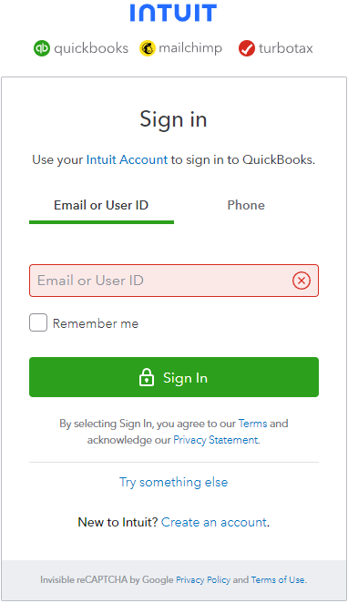 QuickBooks Online Login Problems