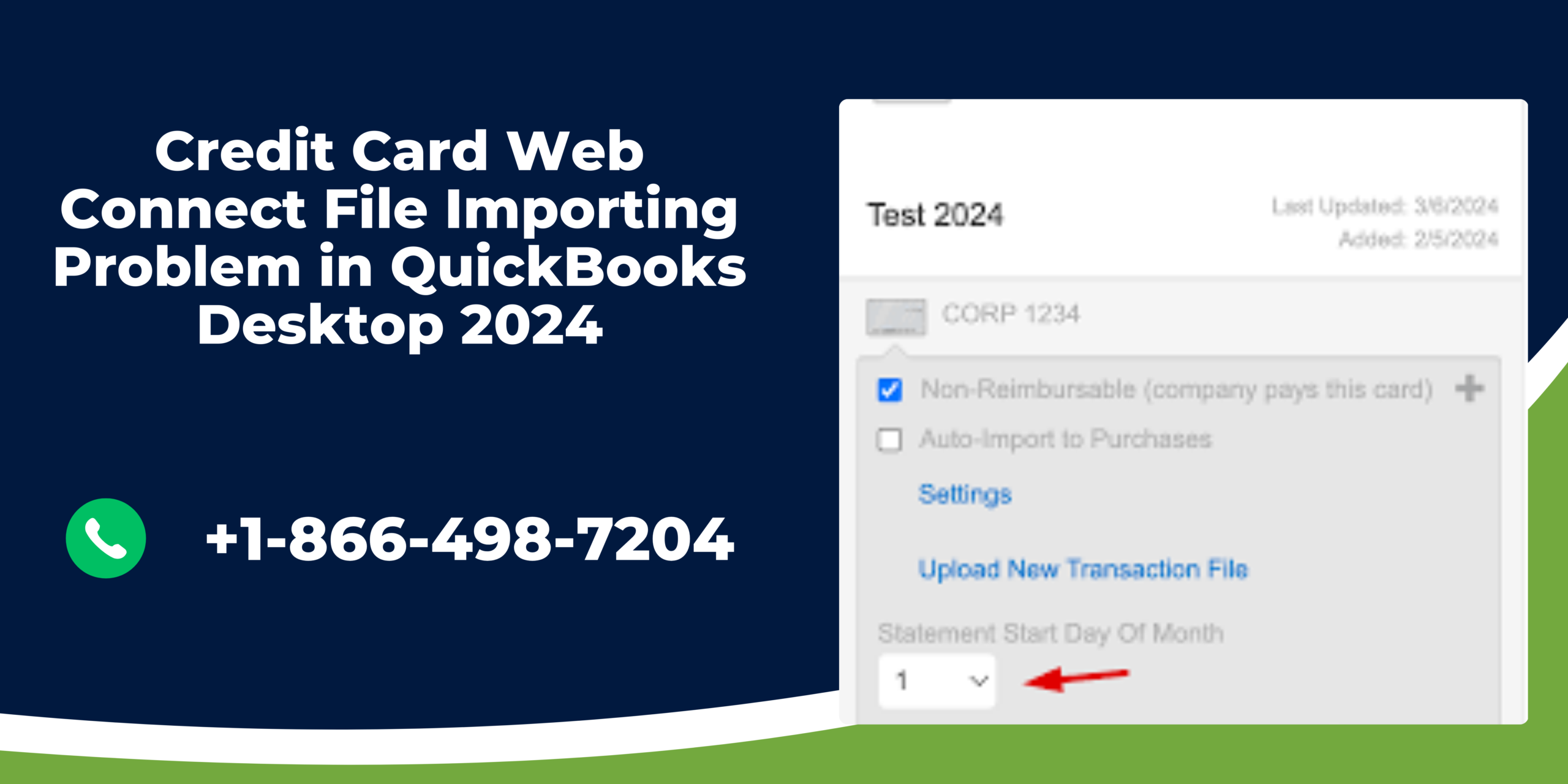 Credit Card Web Connect File Importing Problem in QuickBooks Desktop