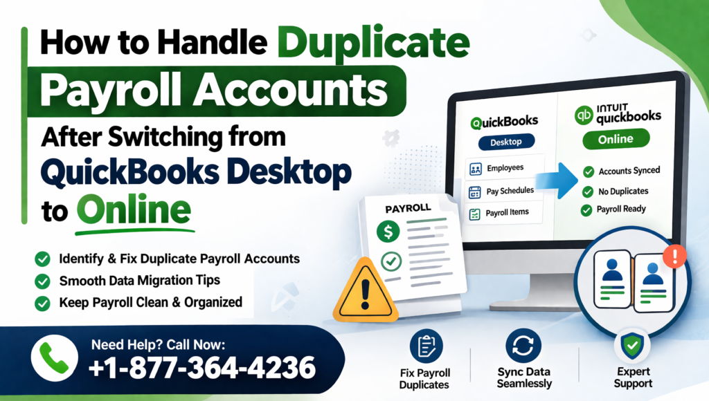 QuickBooks Online Duplicate Payroll